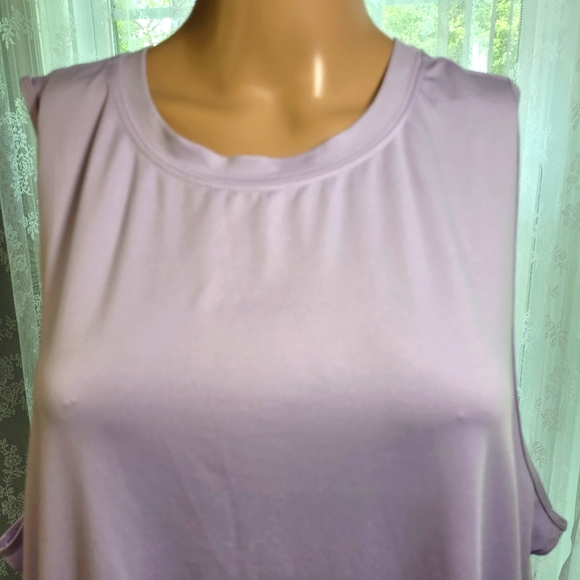 Tops - FABLETICS OPEN BACK PURPLE 1X